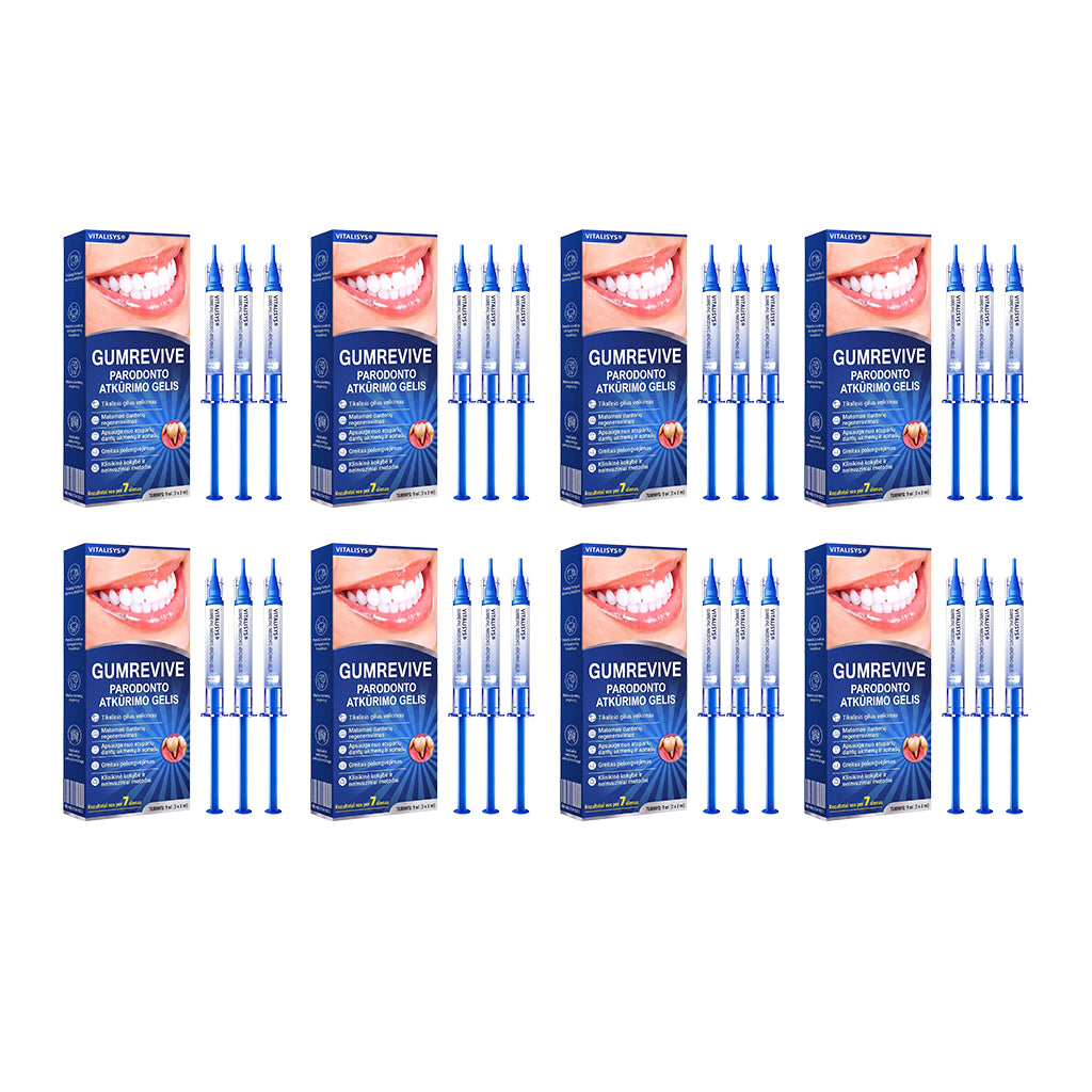 Rekomenduojamas odontologų 👨⚕️🦷🛡️ Vitalisys® GumRevive – regeneruojantis dantenų gelis 🐟❤️
