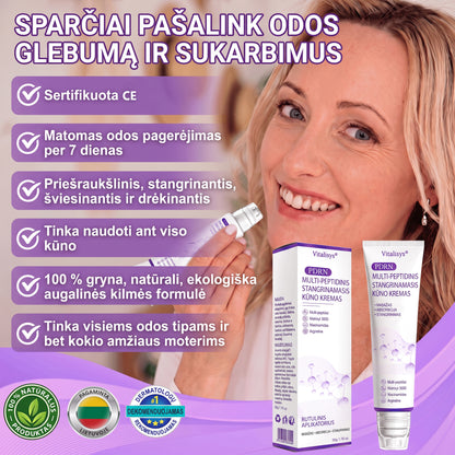 Ekspertų rekomenduojama🥦 |🌥️Vitalisys® PDRN“daugiapeptidis masažuojamasis kūno kremas – Anti-senėjimo, drėkinamasis,stangrinamasis,odą regeneruojantis,sulyginantis,spuogų ir dėmių šalinimo,karpų ir apgamų šalinimo, psoriazės palengvinimo priemonė.💙