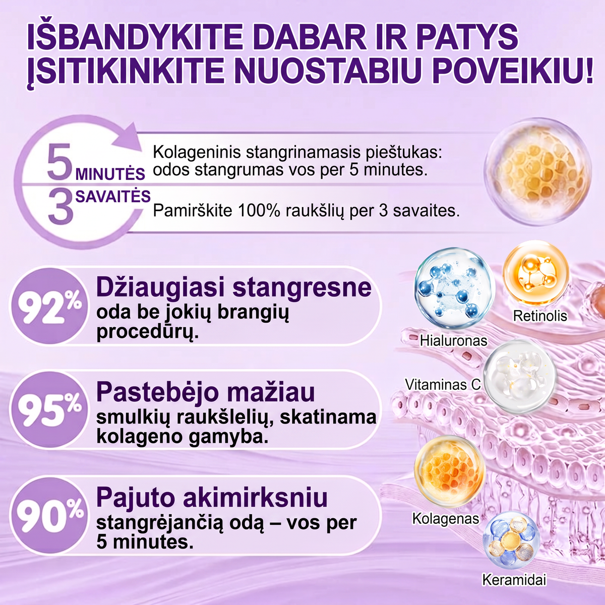 Ekspertų rekomenduojama🥦 |🌥️Vitalisys® PDRN“daugiapeptidis masažuojamasis kūno kremas – Anti-senėjimo, drėkinamasis,stangrinamasis,odą regeneruojantis,sulyginantis,spuogų ir dėmių šalinimo,karpų ir apgamų šalinimo, psoriazės palengvinimo priemonė.💙