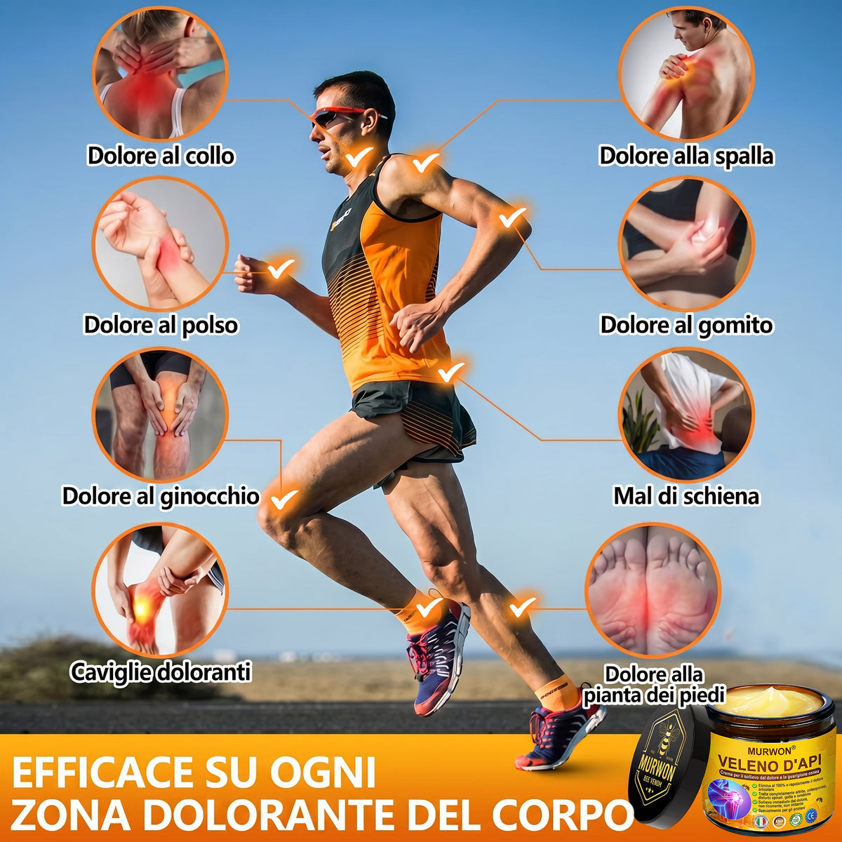 Sconto del 30% 🎁🎁 | Crema 𝐌𝐔𝐑𝐖𝐎𝐍® al veleno d’api per alleviare il dolore e favorire la rigenerazione ossea ✨✨✨ (Specialmente per gli anziani)
