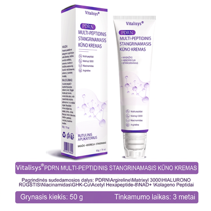 Ekspertų rekomenduojama🥦 |🌥️Vitalisys® PDRN“daugiapeptidis masažuojamasis kūno kremas – Anti-senėjimo, drėkinamasis,stangrinamasis,odą regeneruojantis,sulyginantis,spuogų ir dėmių šalinimo,karpų ir apgamų šalinimo, psoriazės palengvinimo priemonė.💙